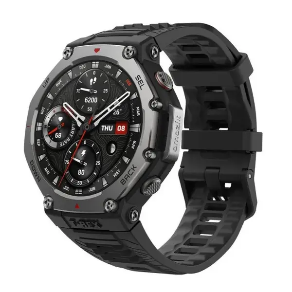 Amazfit T-Rex 3 Dual-band GPS Smartwatch – Color: Black – View 1